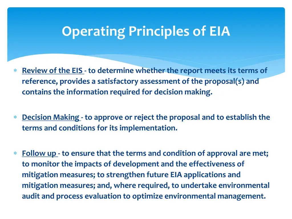 operating principles of eia 3