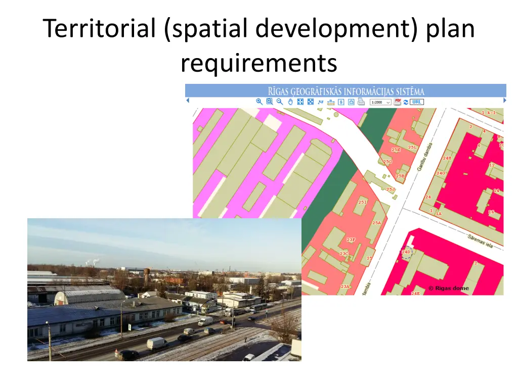 territorial spatial development plan requirements