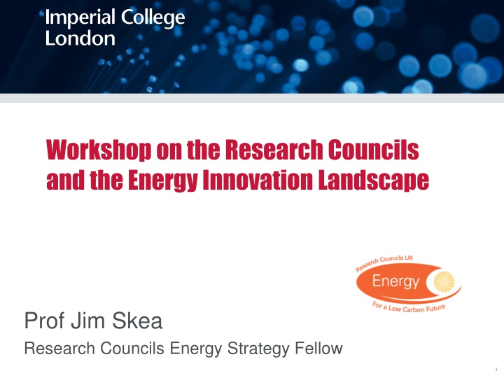 workshop on the research councils and the energy