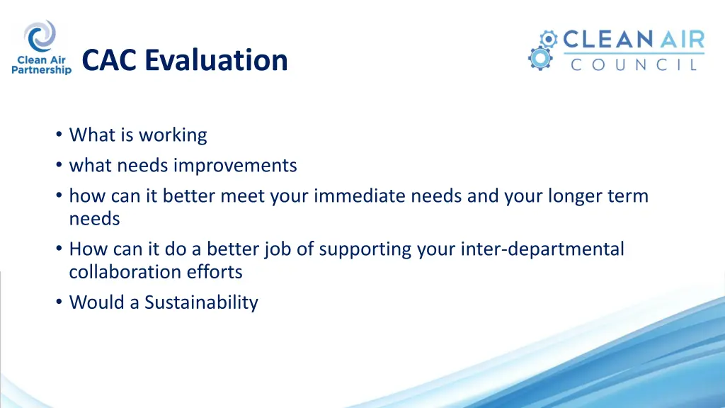 cac evaluation