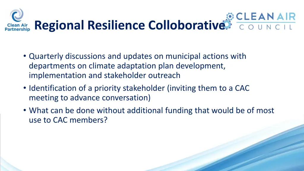 regional resilience colloborative