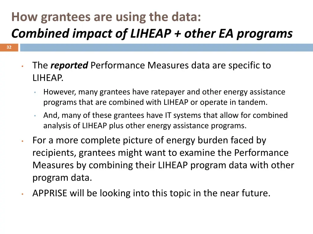 how grantees are using the data combined impact