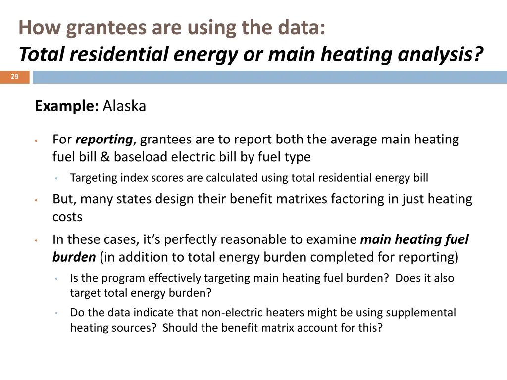 how grantees are using the data total residential