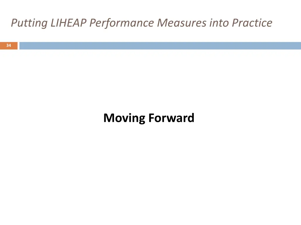 putting liheap performance measures into practice 8