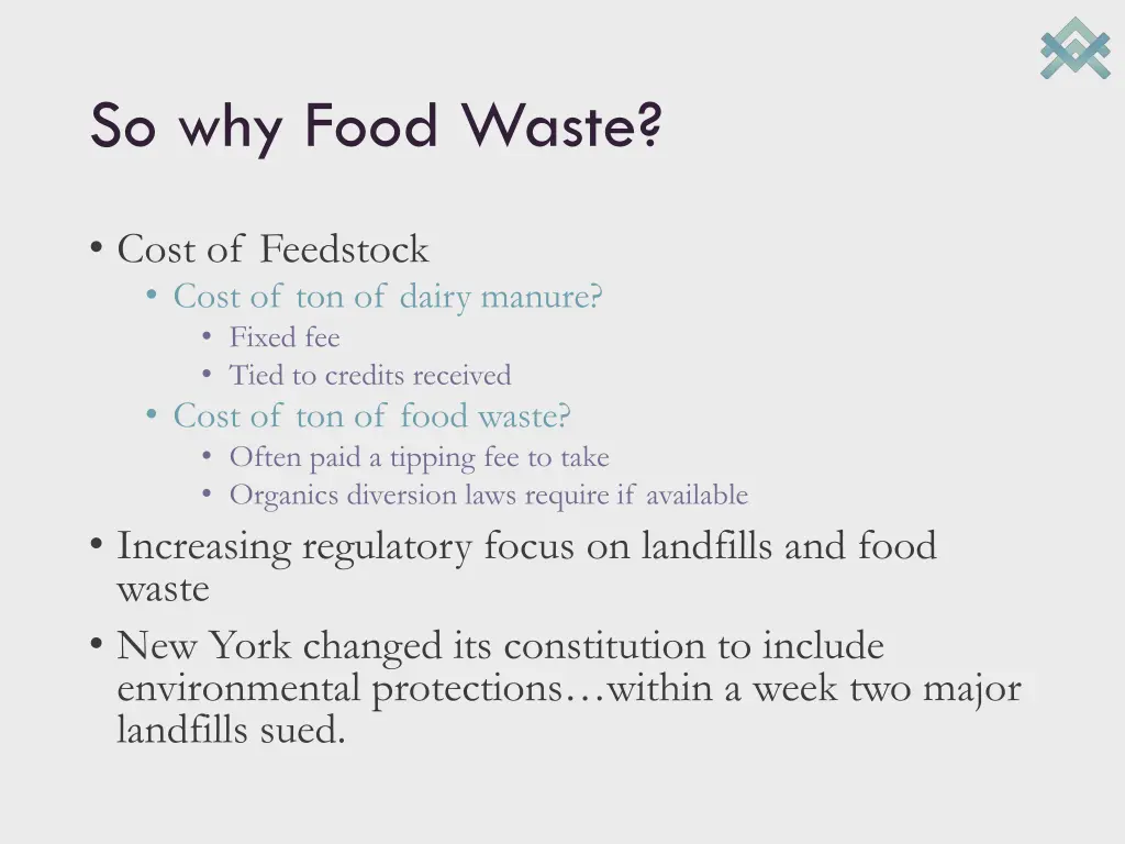 so why food waste
