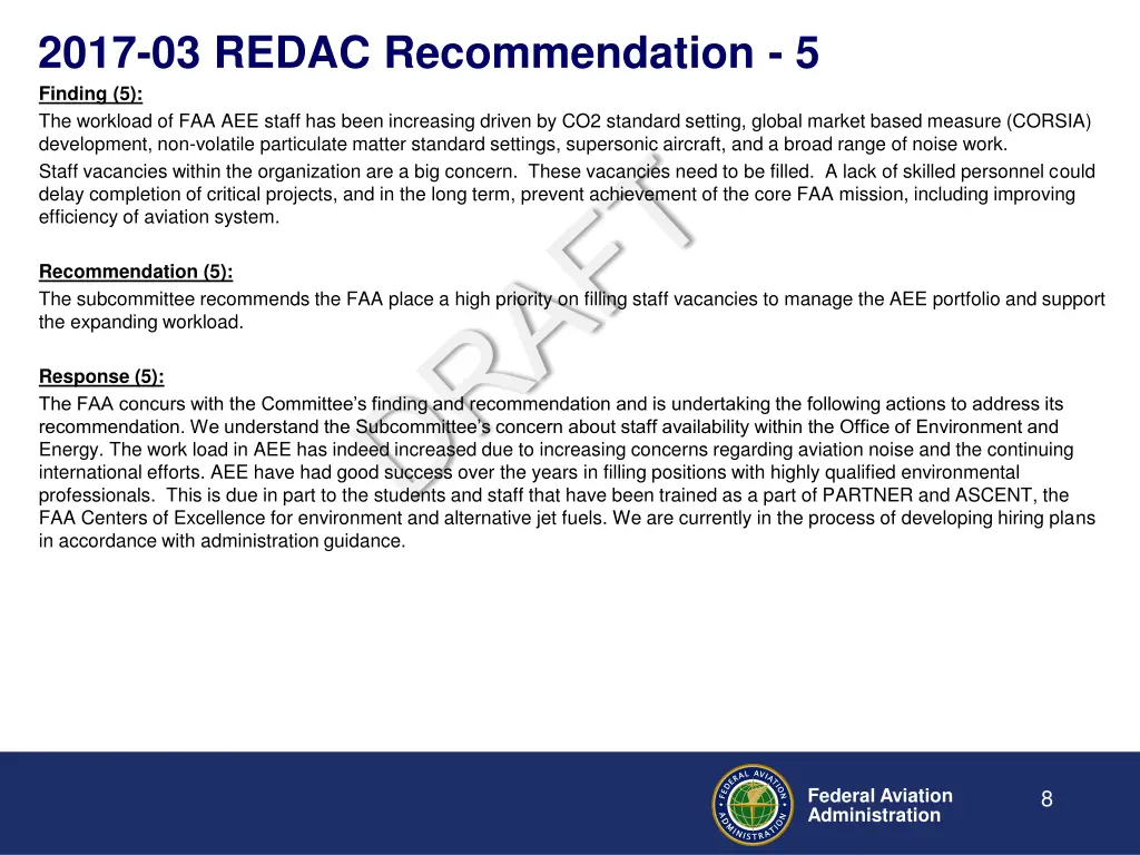 2017 03 redac recommendation 5 finding
