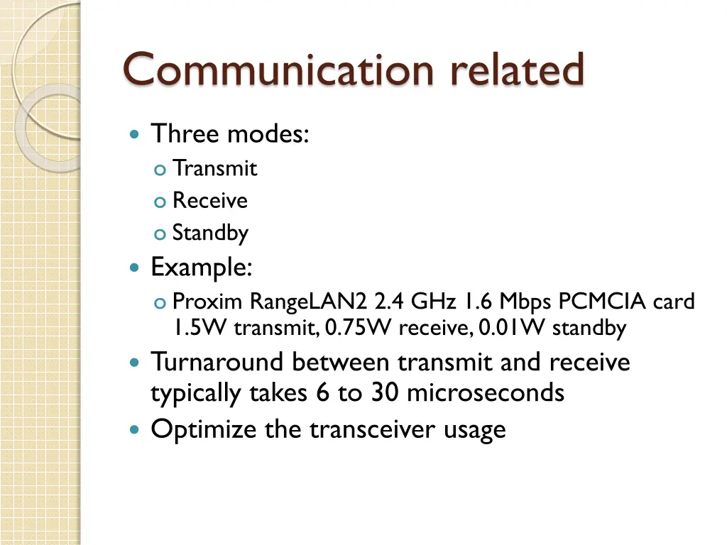 communication related