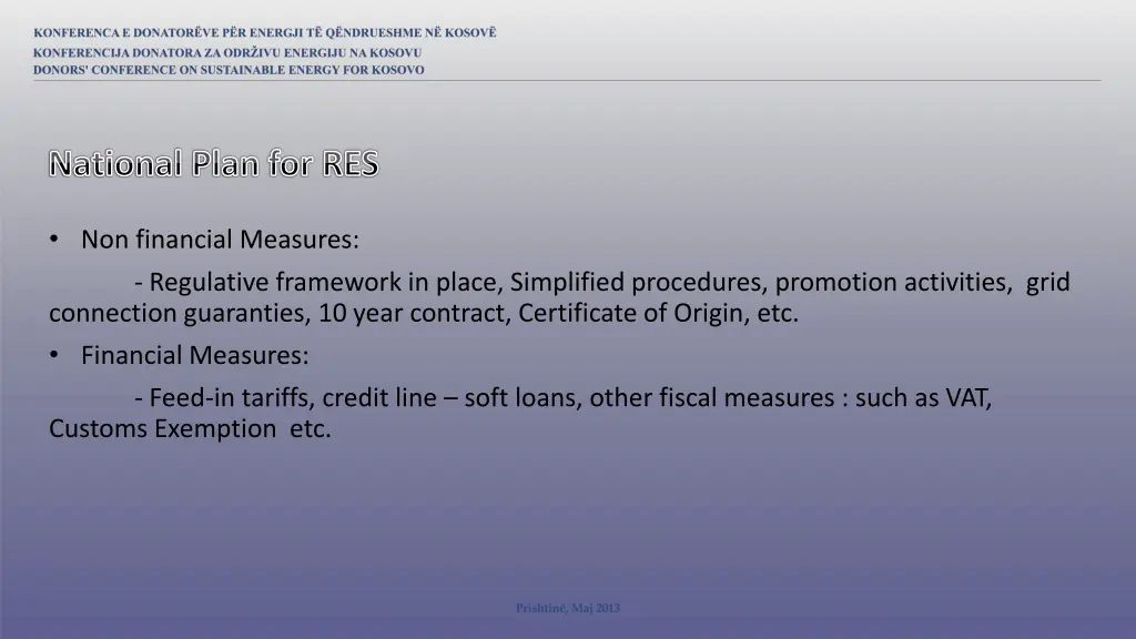 national plan for res