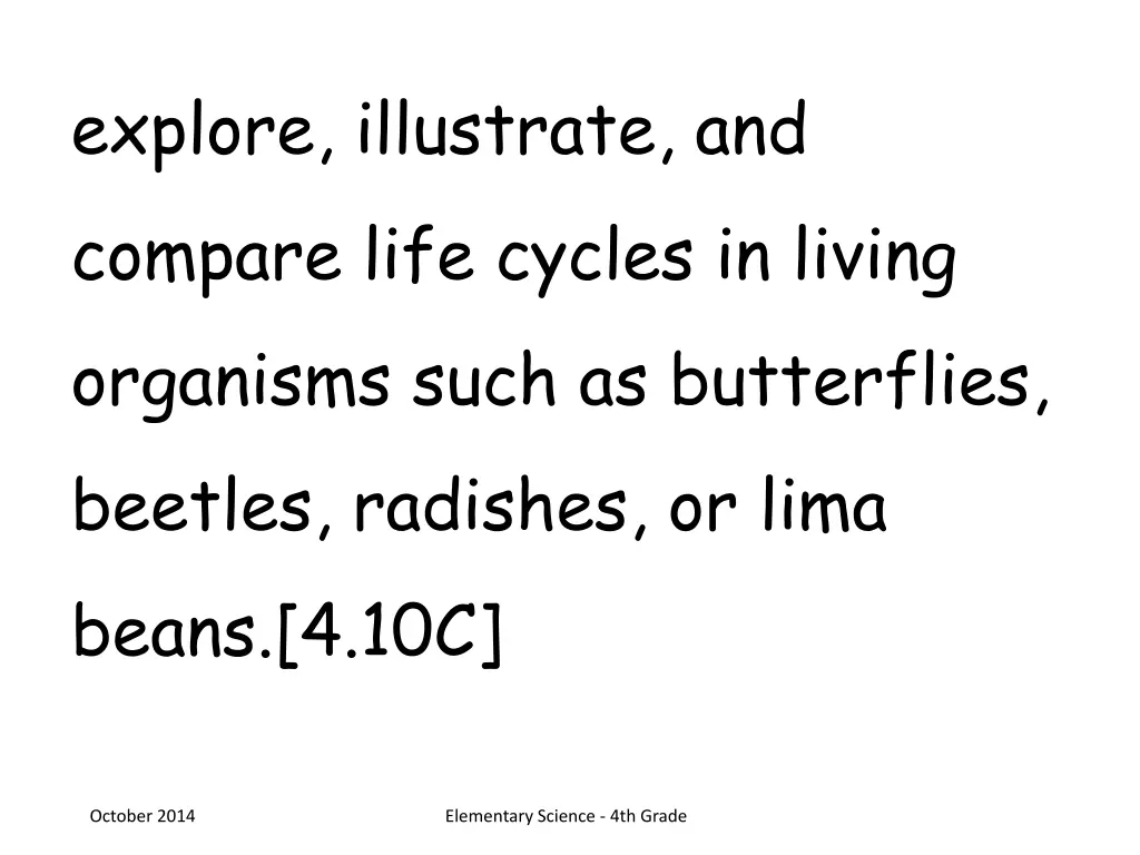 explore illustrate and compare life cycles
