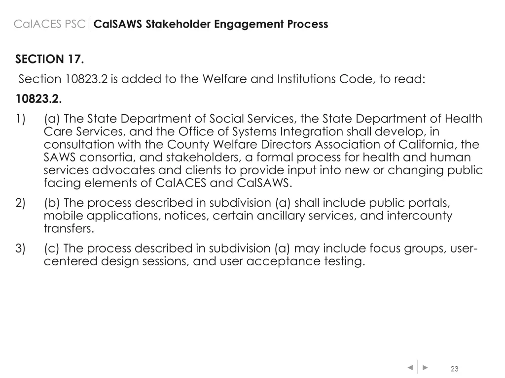 calaces psc 5