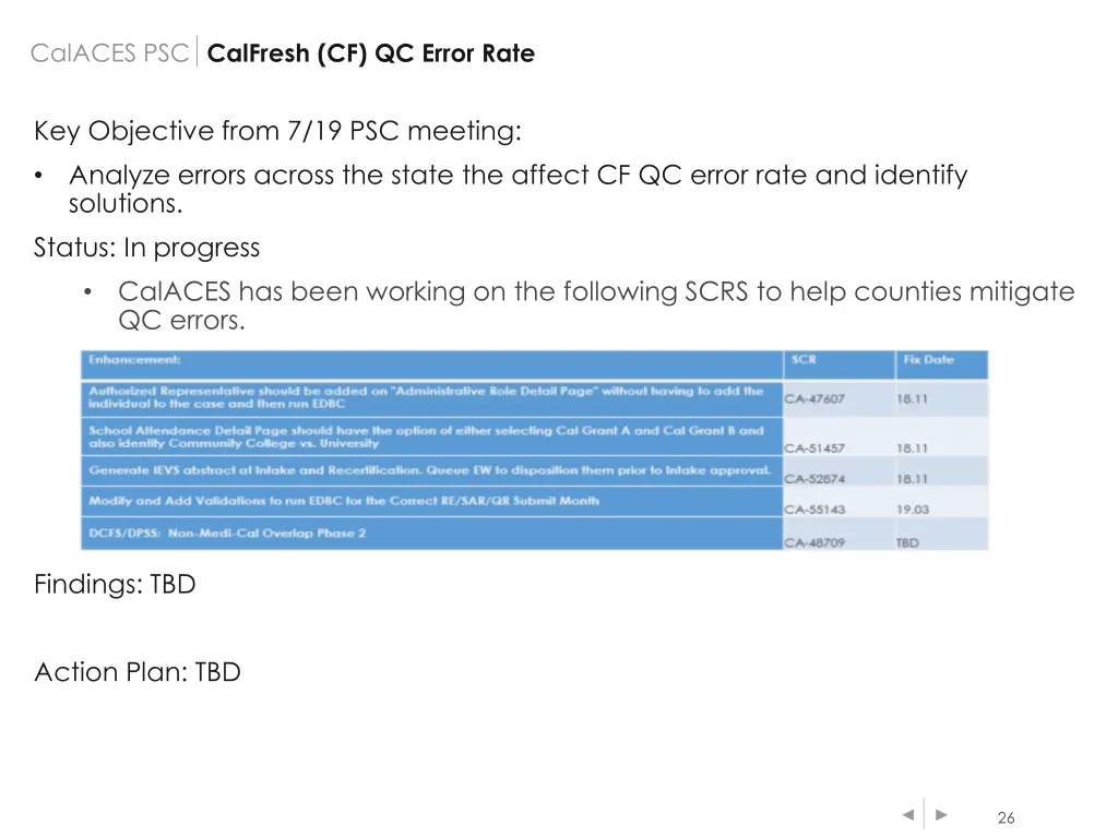 calaces psc 7