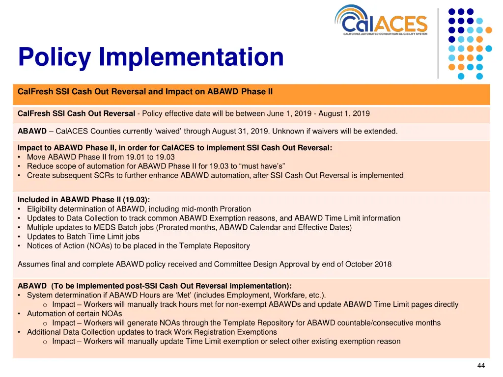 policy implementation 2