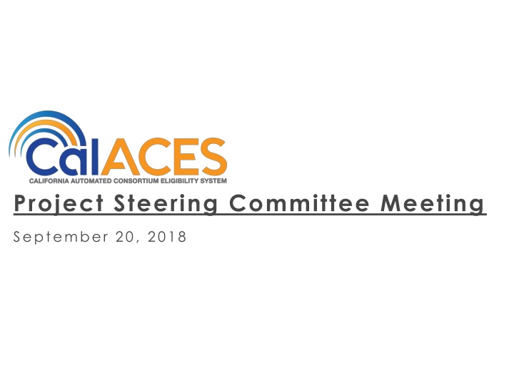 project steering committee meeting
