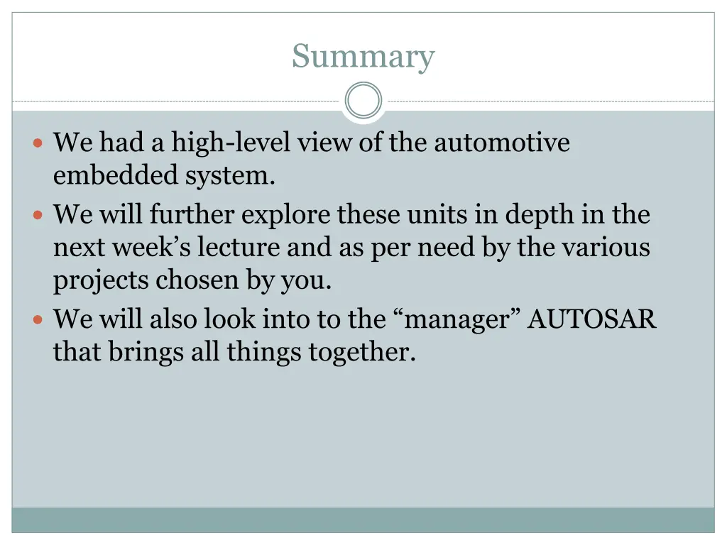 summary