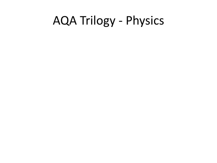 aqa trilogy physics