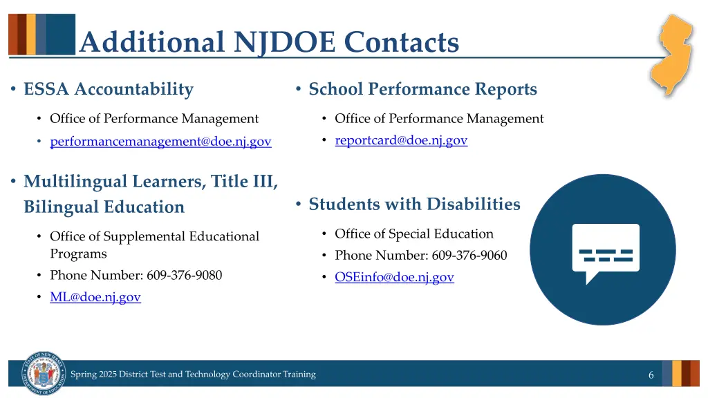 additional njdoe contacts