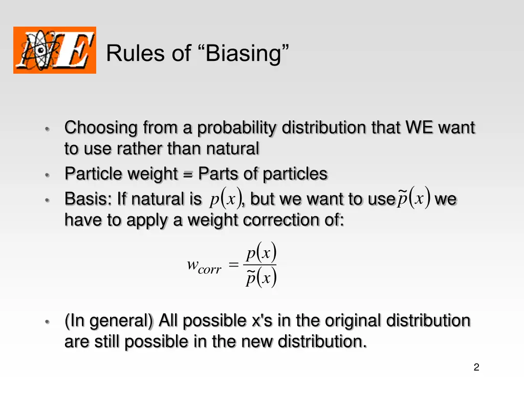 rules of biasing