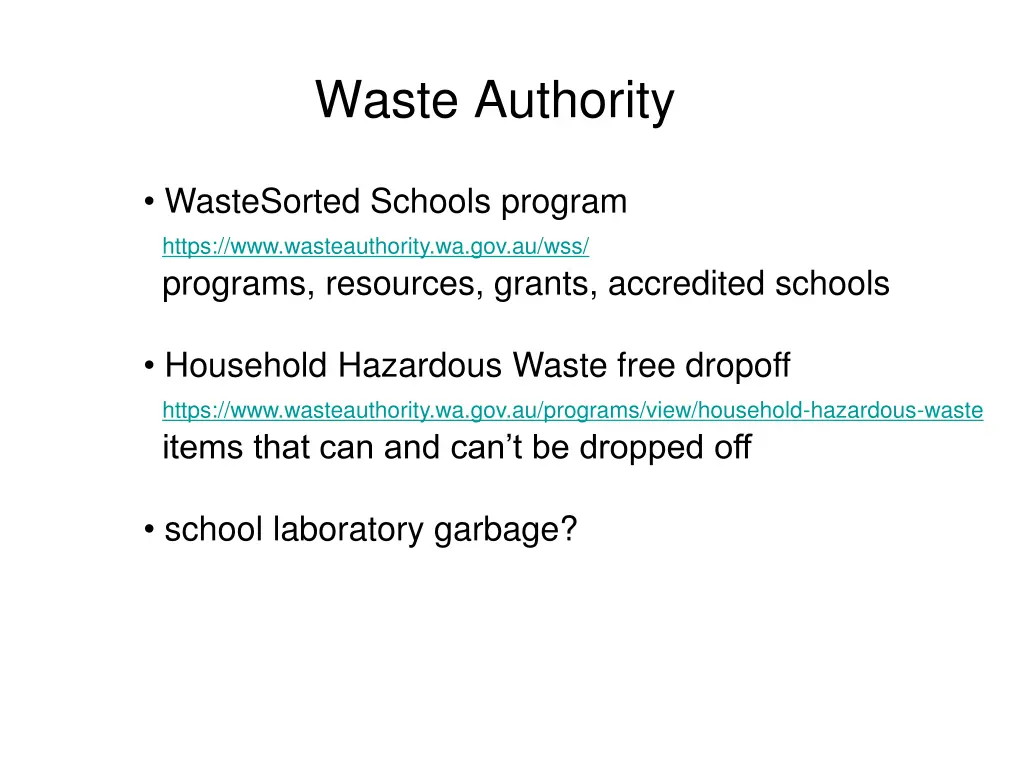 waste authority