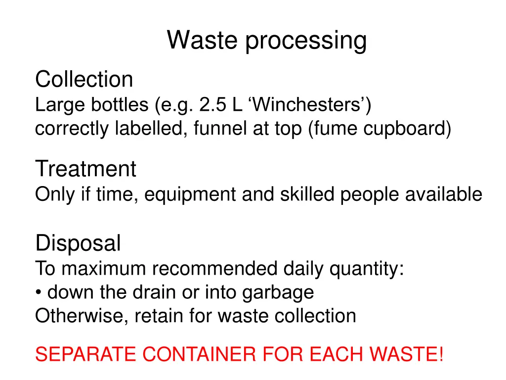 waste processing