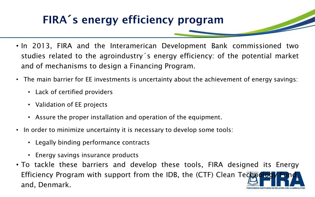fira s energy efficiency program