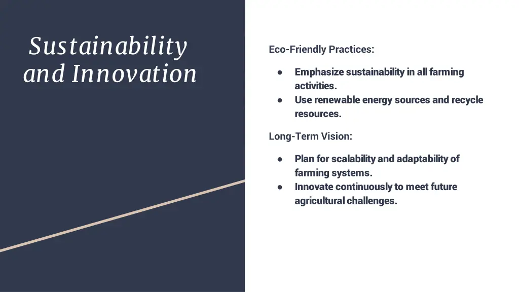 sustainability and innovation