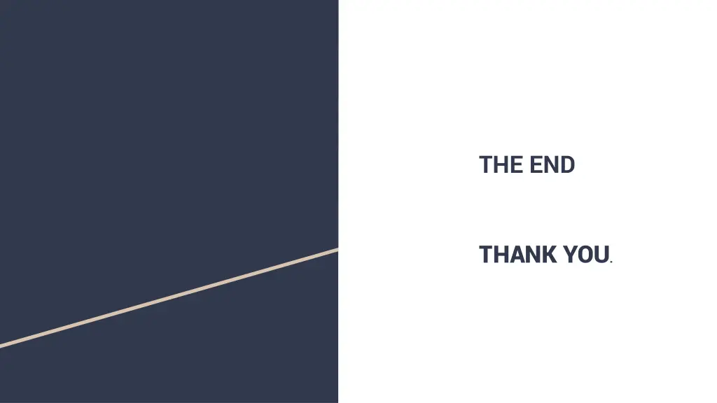 the end