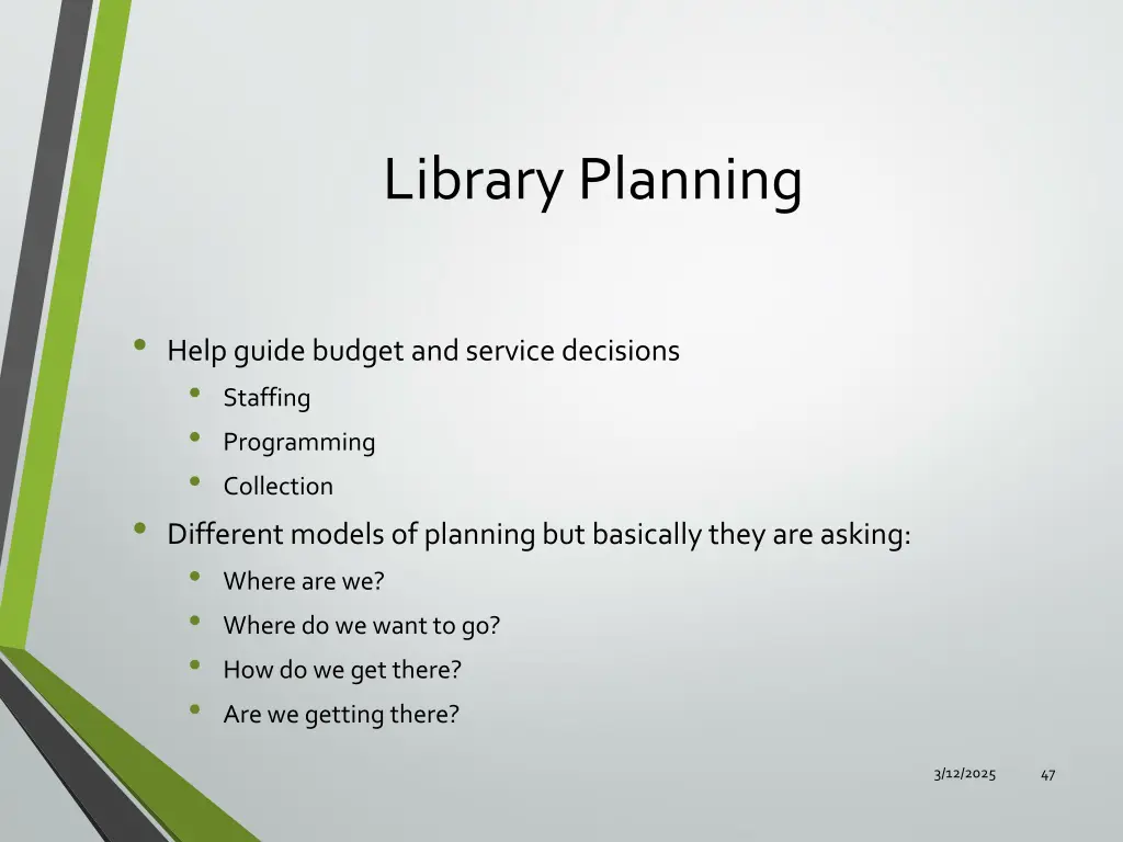 library planning