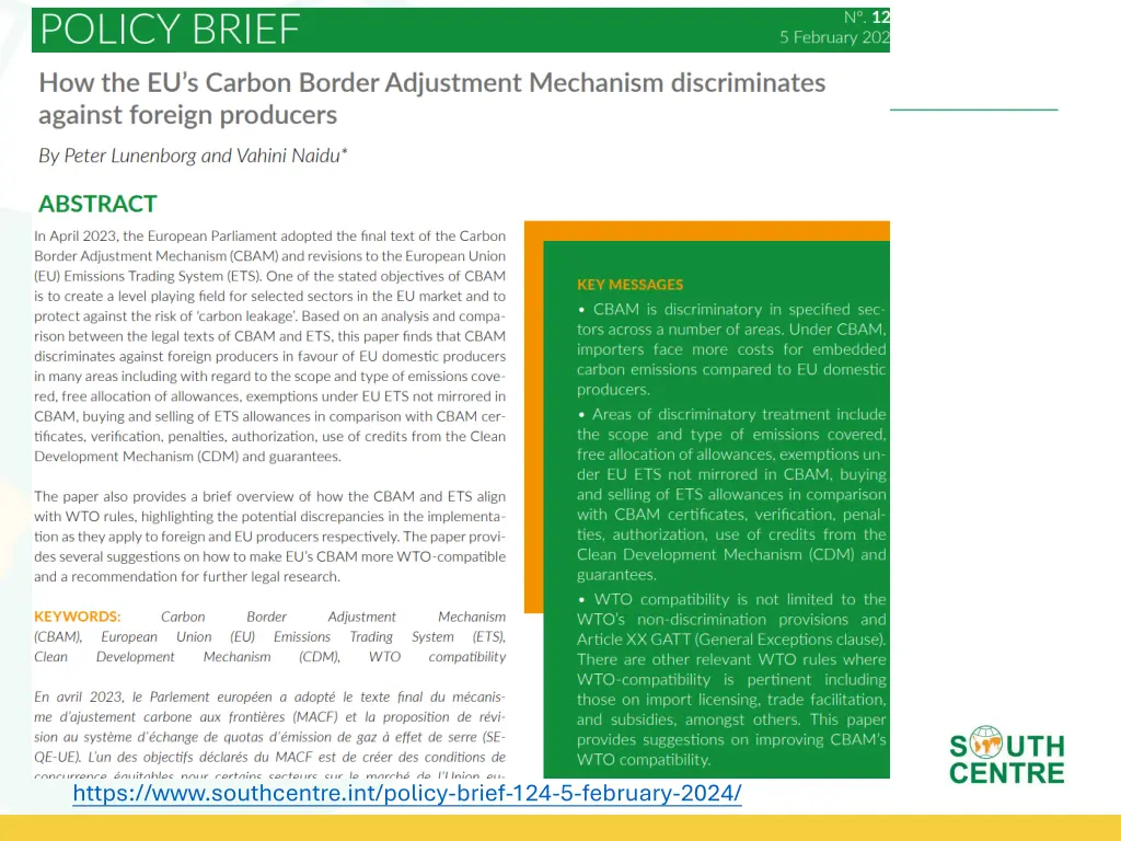 https www southcentre int policy brief