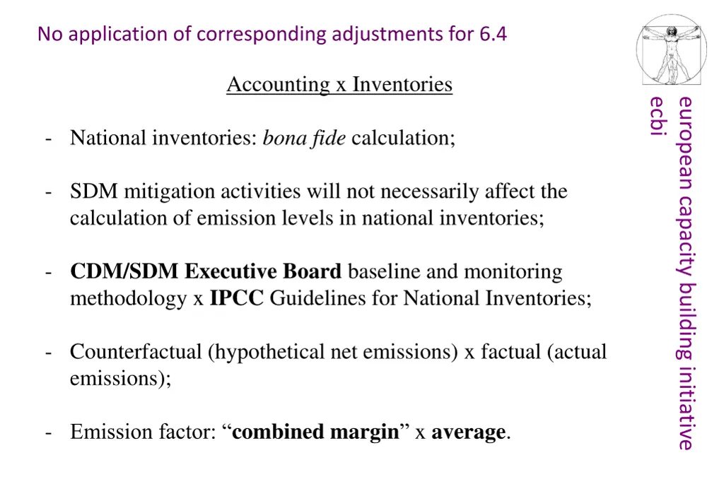 no application of corresponding adjustments 2