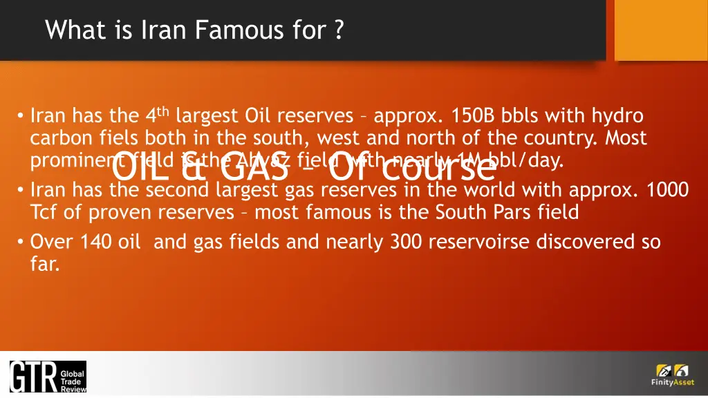 what is iran famous for