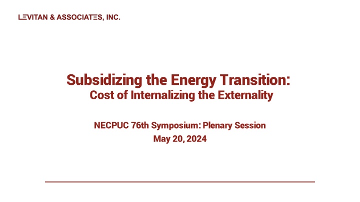 subsidizing the energy transition cost