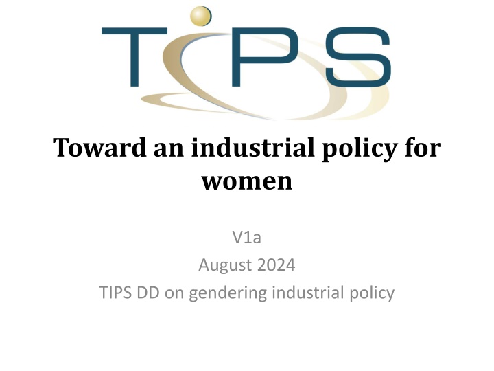 toward an industrial policy for women