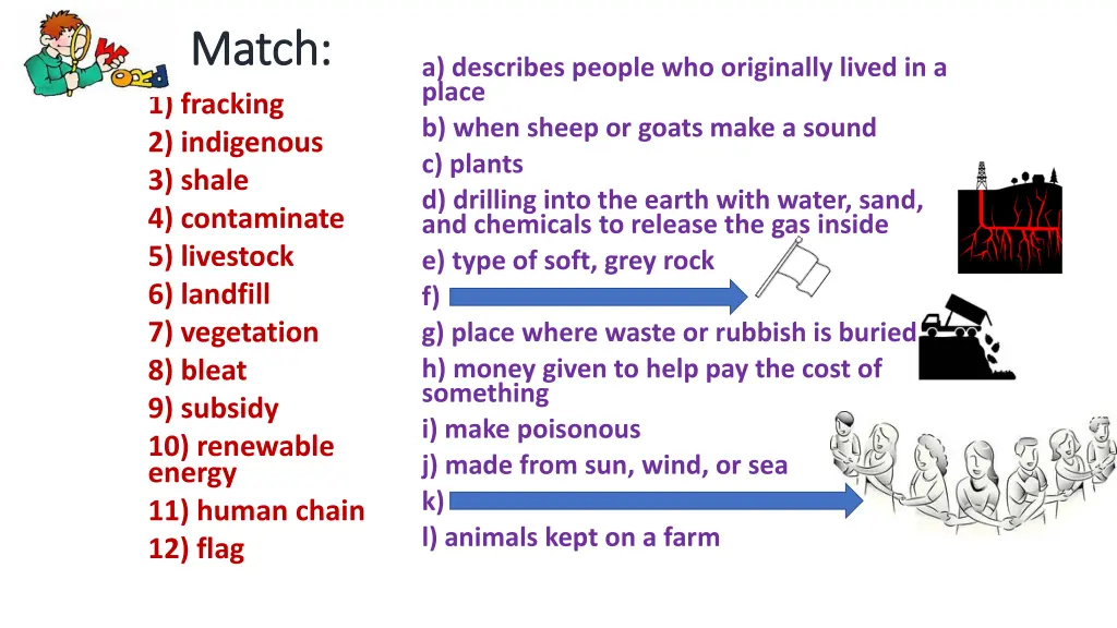 match match 1 fracking 2 indigenous 3 shale