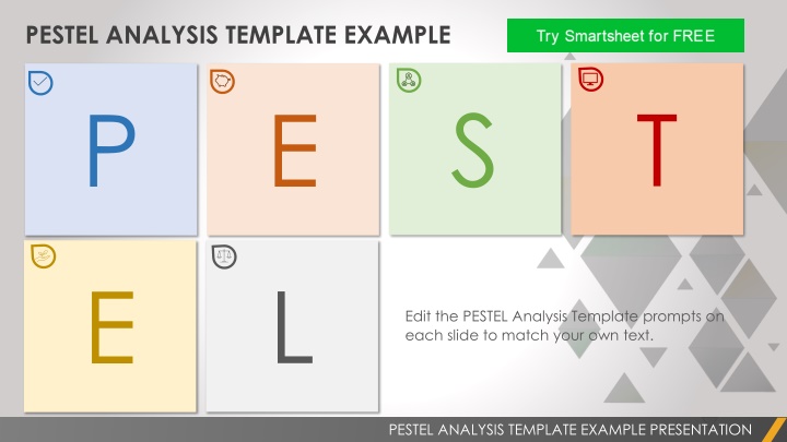 pestel analysis template example p