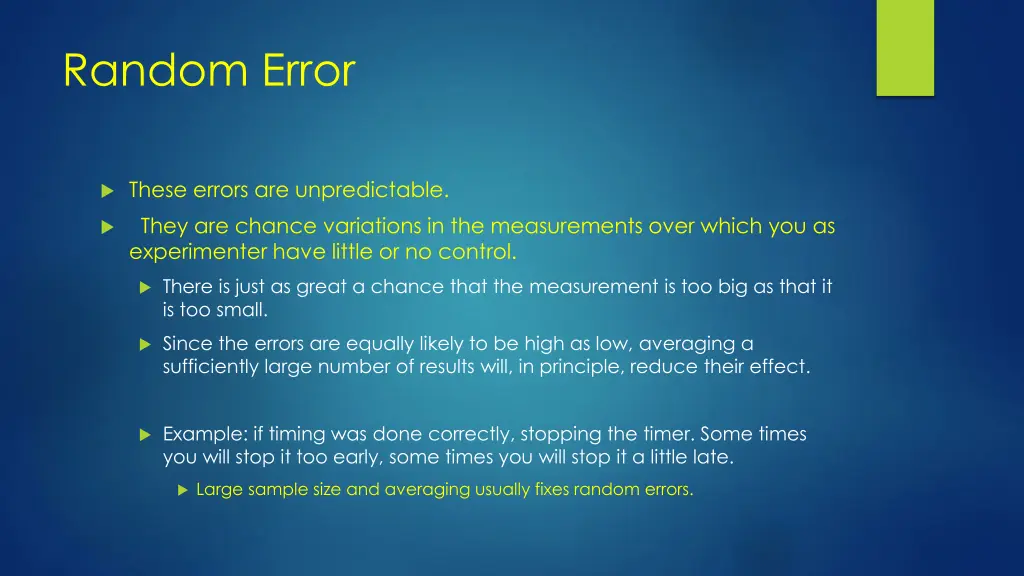 random error