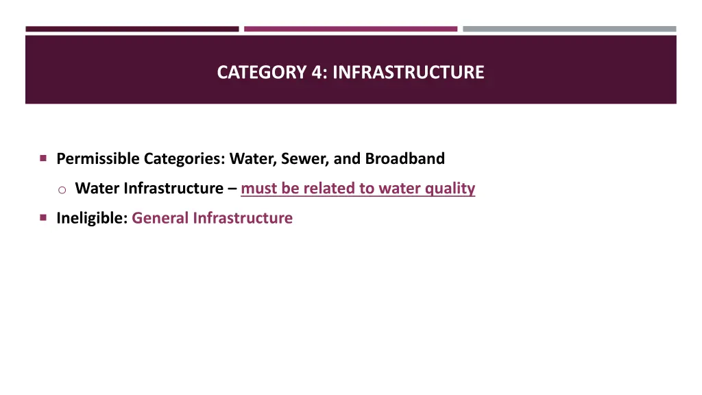 category 4 infrastructure