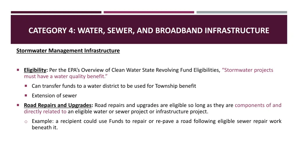 category 4 water sewer and broadband 2