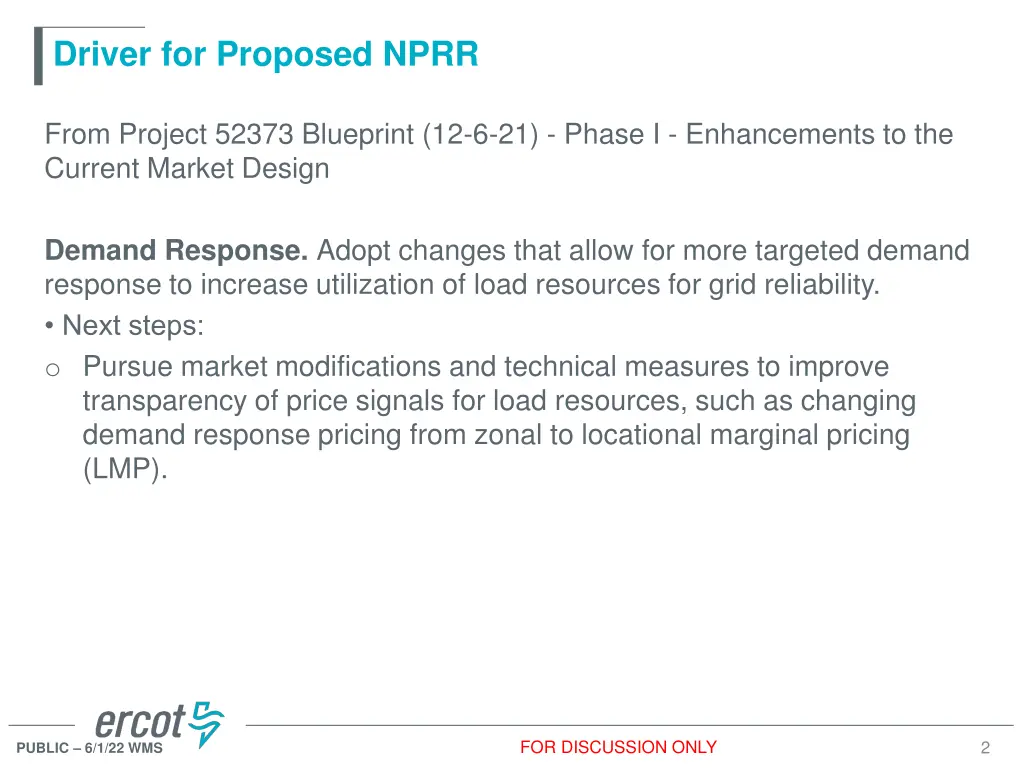 driver for proposed nprr