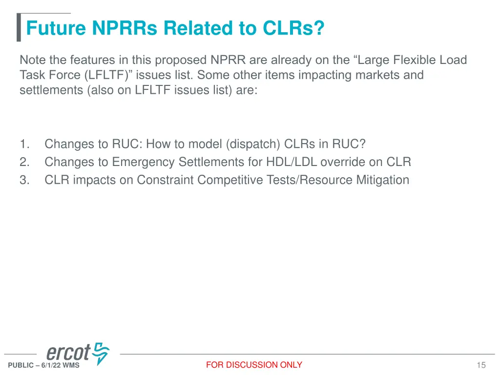 future nprrs related to clrs