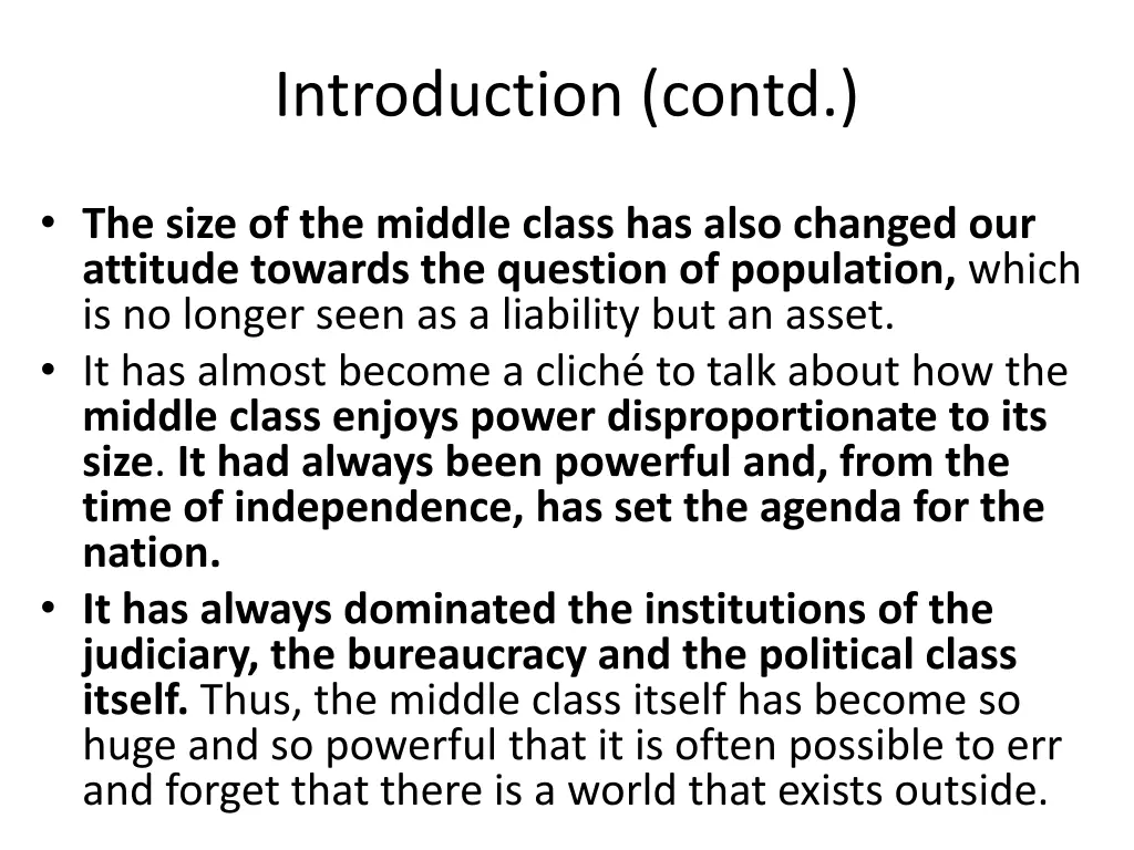 introduction contd