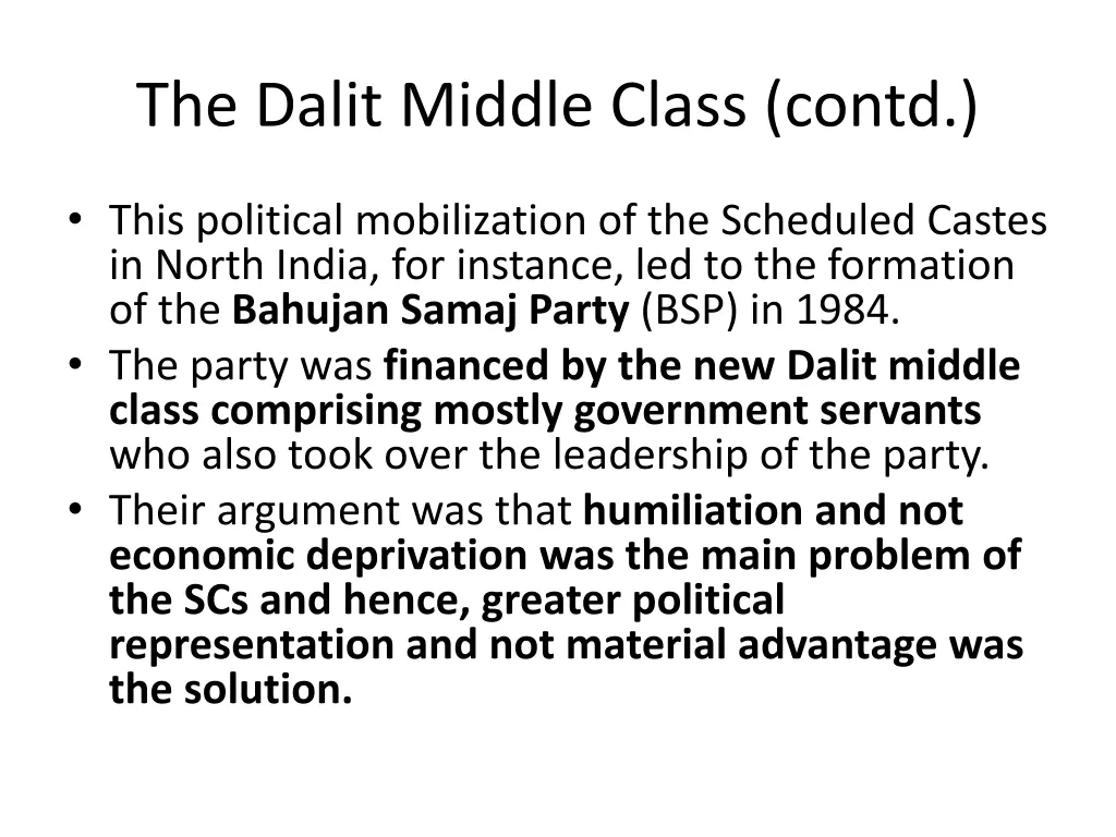 the dalit middle class contd 2