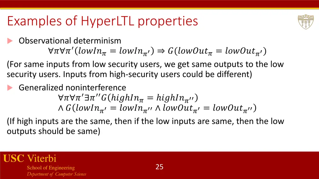 examples of hyperltl properties