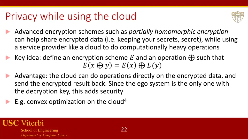 privacy while using the cloud