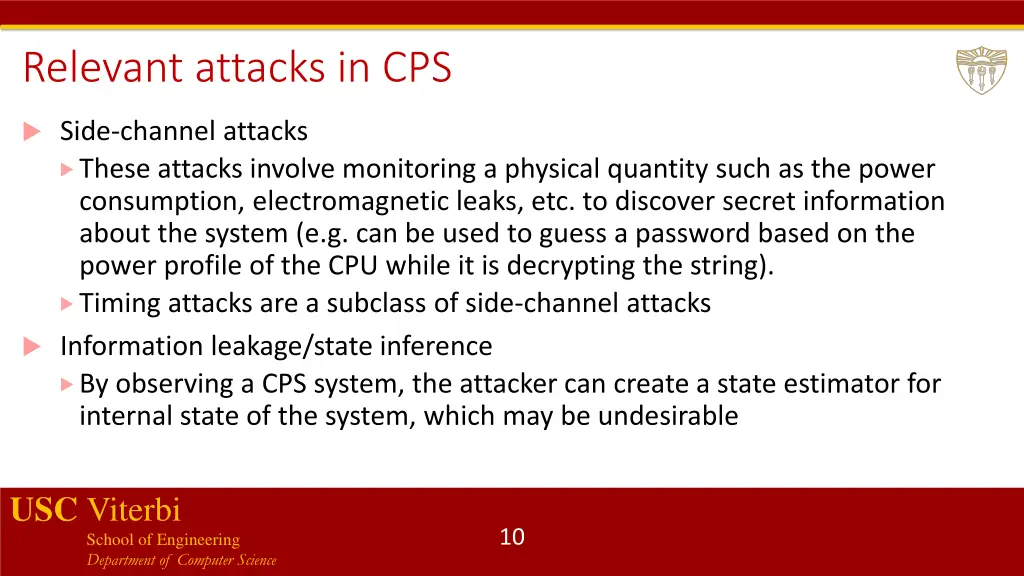 relevant attacks in cps