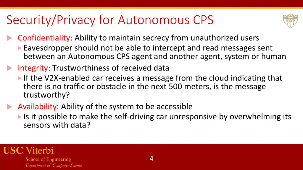 security privacy for autonomous cps