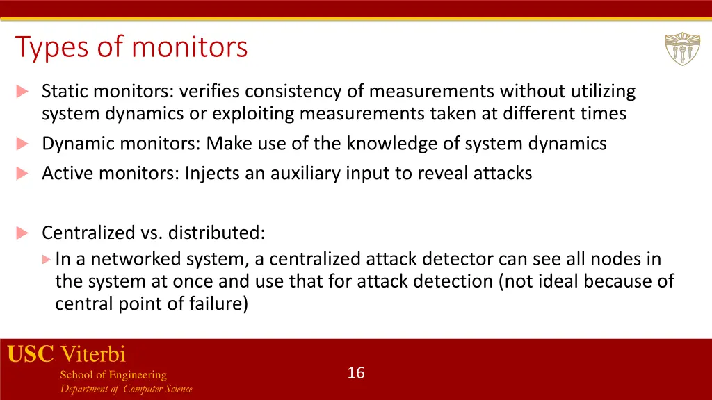 types of monitors
