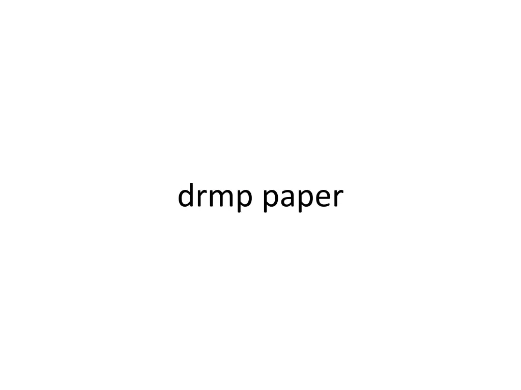 drmp paper