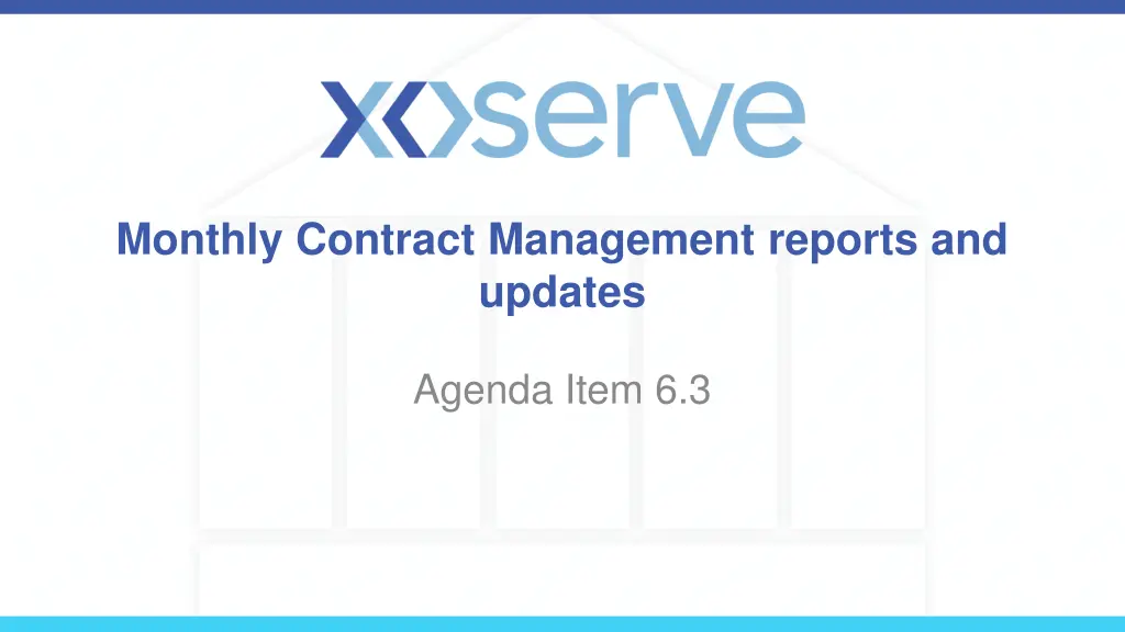 monthly contract management reports and updates