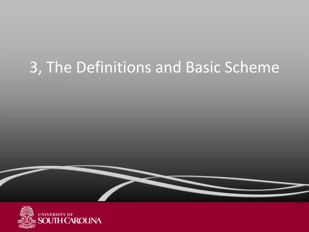 3 the definitions and basic scheme