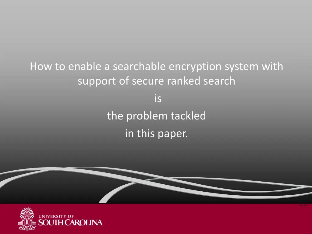how to enable a searchable encryption system with